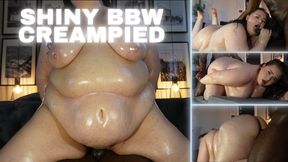 Oily BBW Creampied