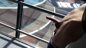 Amateur Guy Masturbates on Stairs in Hot Solo Gay Session