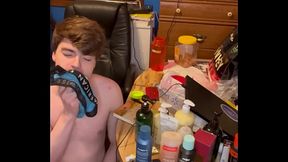 Sneaking Into My Step-Brother&rsquo_s Room and Cumming on His Underwear