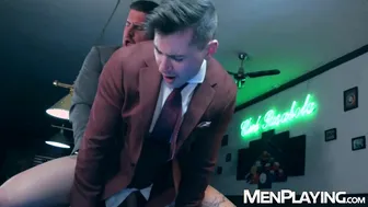 Mafia boss David Cork makes Lukas Daken suck and ride his hard cock