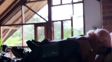 WHAT A RICH SILHOUETTE! I fingered him until he exploded with cum.