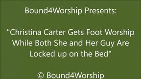 Christina Carter and Her Guy are Both Bound During Foot Worship - SD