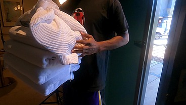 Cassie Bender Bangs Towel Boy