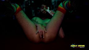 camilo brown fucking his own ass balls deep public at mila garcia s party