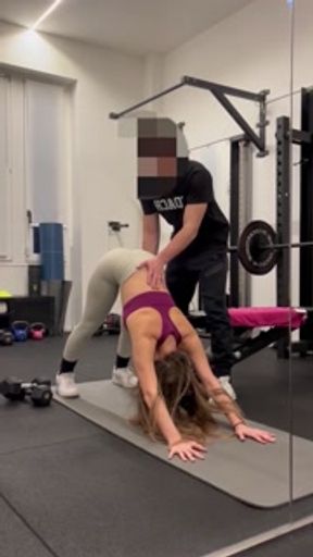 Fucked by a personal trainer in a gym in Udine
