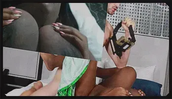 Interracial Hotel Fuck with Busty Ebony Babe and Big White Cock