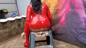 Cake sitting, cake in face and pies to the face