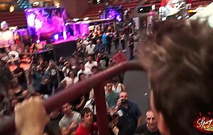 Stairway To Sex Pig On The Stairs At The Salon In Barcelona