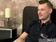 Amazingly cute young man tugs his big dick and sprays cum