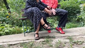 Cuckold Hubby&#039;s Curvy Wife Gets Cum Outdoors