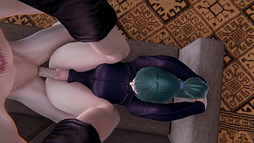 Jujutsu kaisen Hentai - Maki sex in the sofa - Japanese Asian Manga Anime Cartoon Game Porn Video Animation