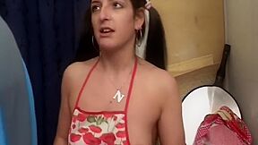 Brunette Has Amateur Family Sex By Fucking In Threesome With Step brothers