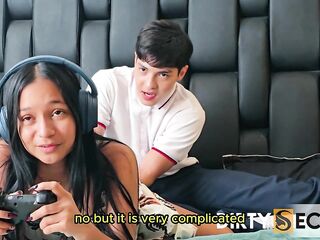 WHILST I PLAY CLIP GAMES, MY STEPBROTHER SCREWS ME