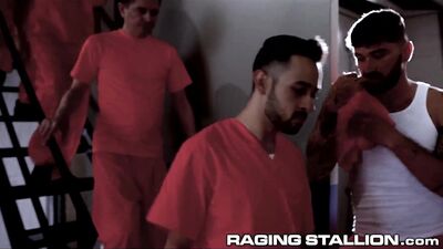 RagingStallion - Bearded Convict Banged Out By BBC - Beau Butler, Pheonix Fellington, Andre Donovan