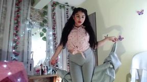Cute 18 Year Old Girl Does a Striptease in Front of the Camera Cute 18 Year Old Girl Does a Striptea