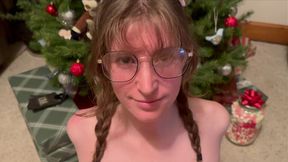 Teen summer nymph surrendered Christmas morning for a XXX-messing good time in all 5 orifices