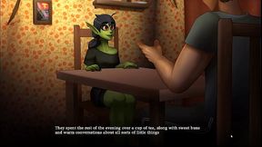 My Life with Goblin Girl [ HENTAI game ] Ep.2 cute SHORTSTACK roomate !