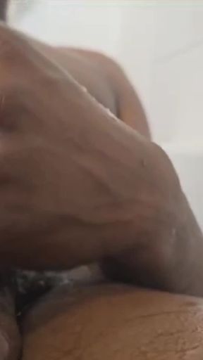 Home Alone so Horny Stroking My Big Cock in the Bathroom