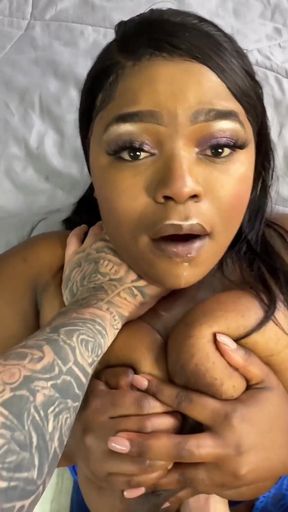 This Black Girl Just Loves Taking White Cock - Real Interracial Sex