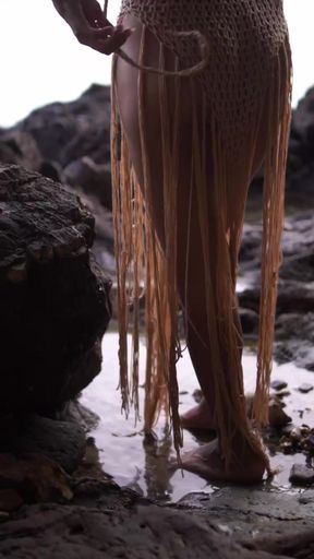 undressed on the beach and attracted glances from lustful men