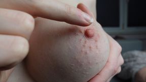 Nipple play squeezing pulling