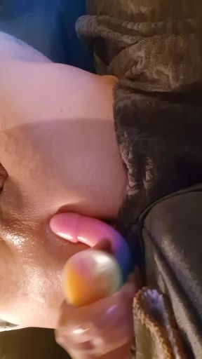 Fun with my girls dildo.