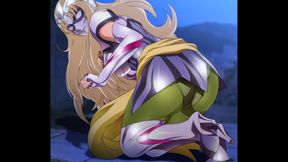 Yuna from Saint Seiya Omega Gets Wild in Hentai Aquila Adventure