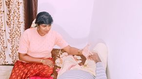 Villege maid with house owner Telugu dirty talks.