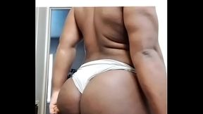 Big booty black boy shakes ass