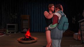 dominant alpha arranged hard anal sex in the forest to humiliate his omega (sims 4 + sfm + anime hentai)