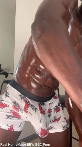 Twisting My Nipples Stroking My Dick Threw My Boxers Massive Cumshot