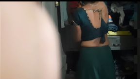 18-year-old desi Indian village&#039;s beautiful sister-in-law is showing off her all by opening a petticoat blouse.