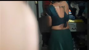 18-year-old desi Indian village&#039;s beautiful sister-in-law is showing off her all by opening a petticoat blouse.
