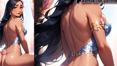 Isabela, the insatiable black babe, gives an unforgettable deepthroat blowjob in this cartoon hentai!