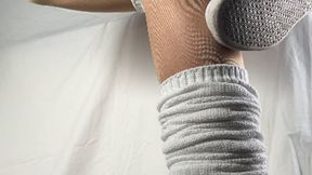 Black Friday Special - A Shoejob Date with a Cheerleader in Reebok Freestyle Sneakers and Slouch socks - CBT, Shoejob and POV Views - Huge cumshot - multiedit - 4k- Humiliation . Cock Trampling snesker fetish - Reebok sneakers - Nylons - 4k