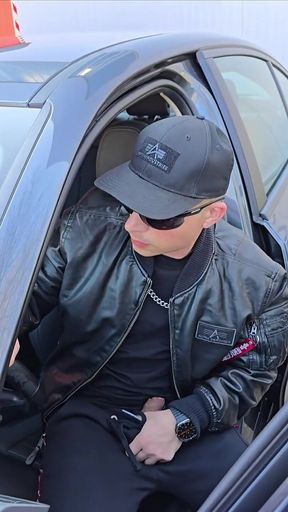 Alpha Gay Car Jerk - Couldn’t Wait to Cum