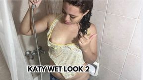 Wet Look in the Shower with My Pajamas On