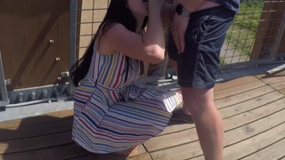 Watching tower public risky sex - we dont care about guests around