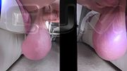 Real Hucow Daddy 4 Kilo Balls Wild West Cow Bell Real Futanari Stretched Balls Saline Balls Tease Real Futa Ball Stretching Saggy Low Hanging CBT