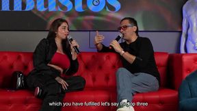 Sara Blonde Se Atraganta Con Una Verga GORDA Enfrente De Su CORNUDO En Juan Bustos Show