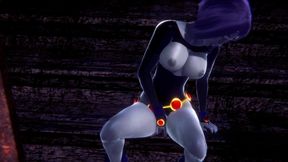 Raven Fingering That Pussy | Titans 3D Porn