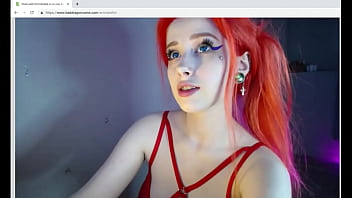 red headed cosplay slut sucks bad dragon dildo dry