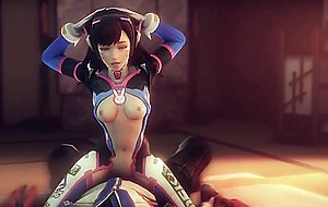 D.va & soldier 76 - nigth in