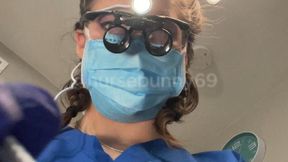 POV Dental Cavity and Filling No Numbing Loupes Blue Gloves and Scrubs 4K