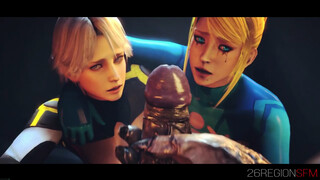 Christie And Samus Vs Alien Mercenary