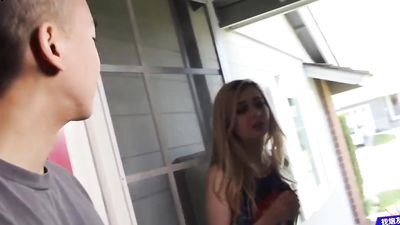 PACKAGE THIEF, LEXI LORE GETS DOUBLE-HOLED PUNISHMENT BY TWO ASIAN AMERICAN STUDS - BANANAFEVER