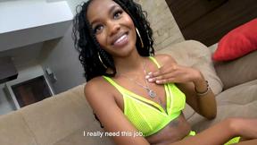”Sexy ebony MOMMY amateur really needed work when on audition”