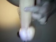 Ma commande et le gros gode SI ignite dans mon cul (Bottomtoys)