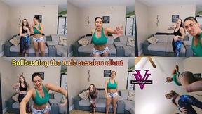 Vicky Vix and Megan Jones Ballbusting the rude session client- 4k
