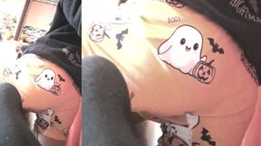 Sfw Jon Arteen Cute Twink Emo Femboy Carves a Halloween Pumpkin in His Underwear Jack-o'-lantern